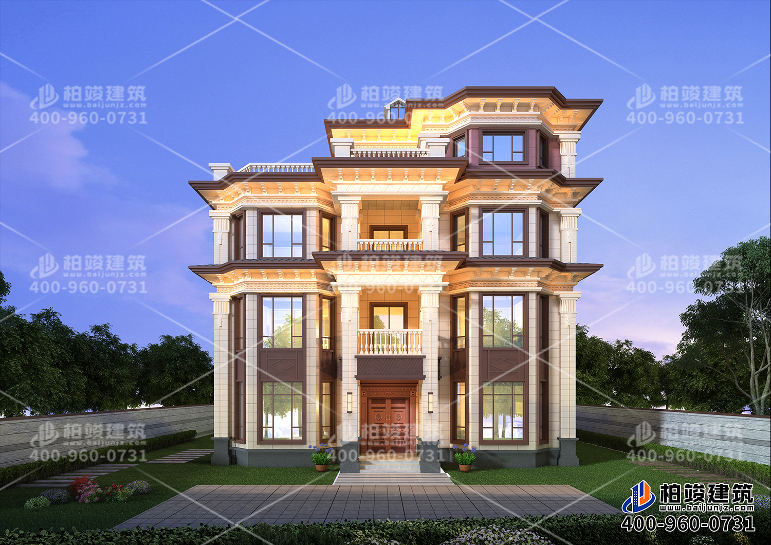 三层别墅自建房，大气又美观让人爱不释手。