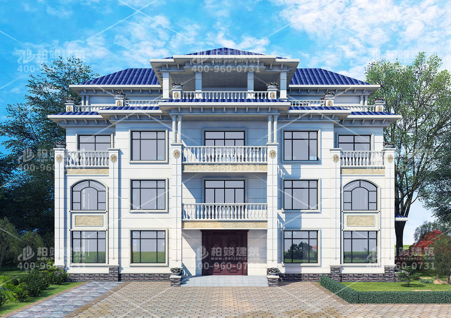 四层超级豪华别墅，建筑好全村羡慕。